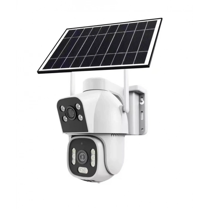 2mp*2 4mp 4g 12w Solar Kamera IO-779