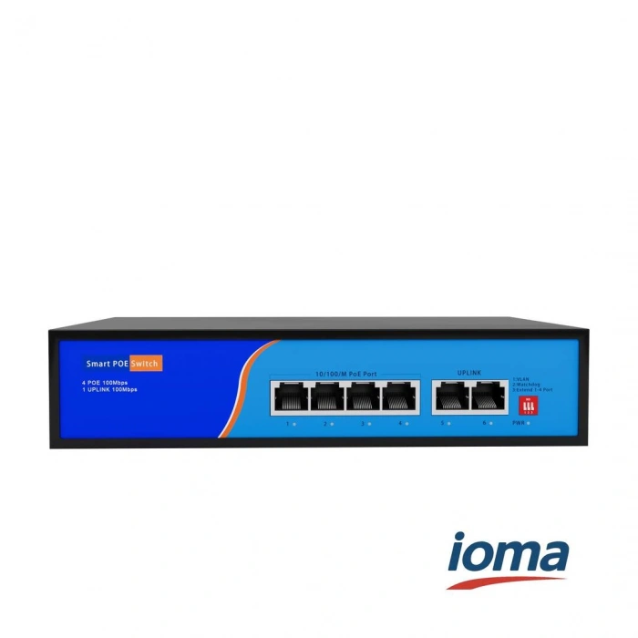 4 Port 10/100 Poe Swİtch IO-SF402E
