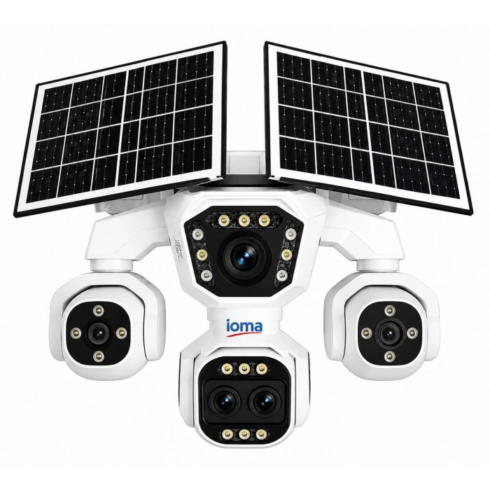 5 Lens 3 Ptz 4g Solar Camera (Apache) IO-SG408