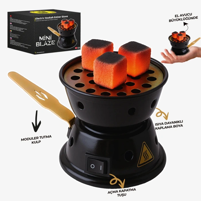 Mini Blaze Nargile Kömür Pişirme Ocağı