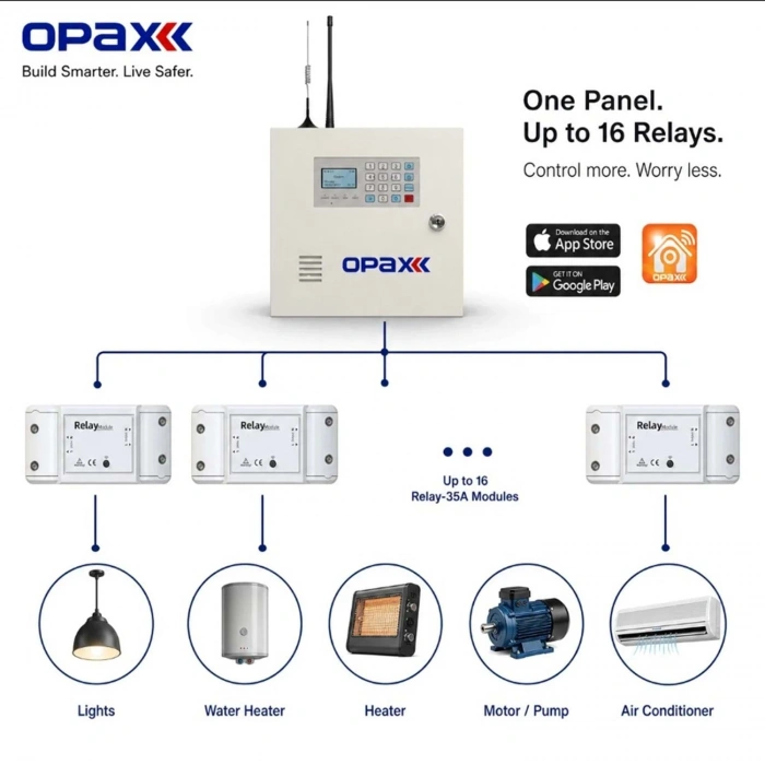 OPAX RELAY-35A Akıllı Röle Modülü / Akıllı Switch / Relay Module 220V-1800W