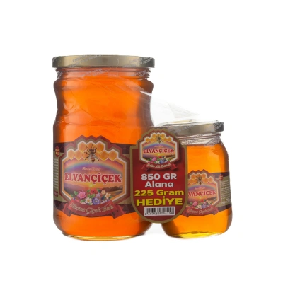 Elvançiçek Süzme Çiçek Balı 850 g (+225 g Hediye) Bandajlı