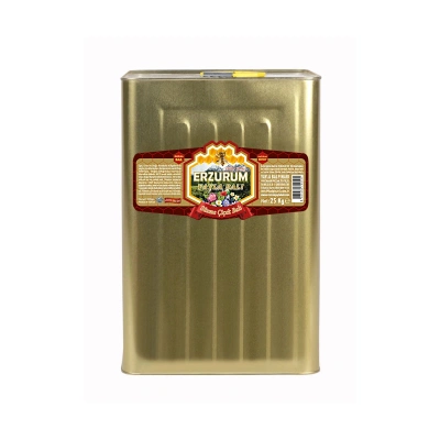 Erzurum Yayla Süzme Çiçek Balı 25 Kg (Teneke)