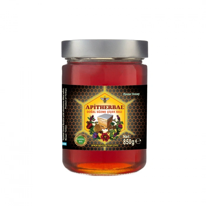 Apitherbal Doğal Süzme Çiçek Balı 850 g