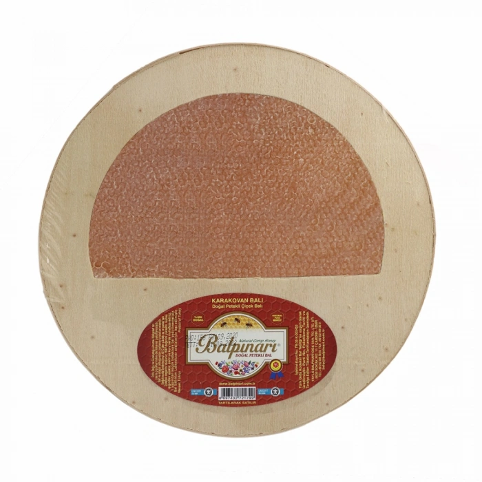 Balpınarı Paket Kasnak K.kovan Doğal Petekli Bal (Ahşap Paket)