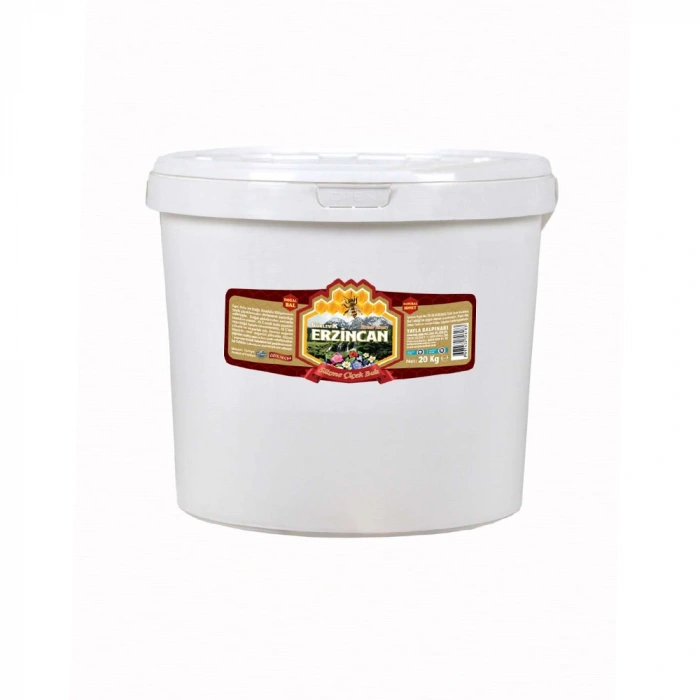 Erzincan Süzme Çiçek Balı 20 kg (Kova)
