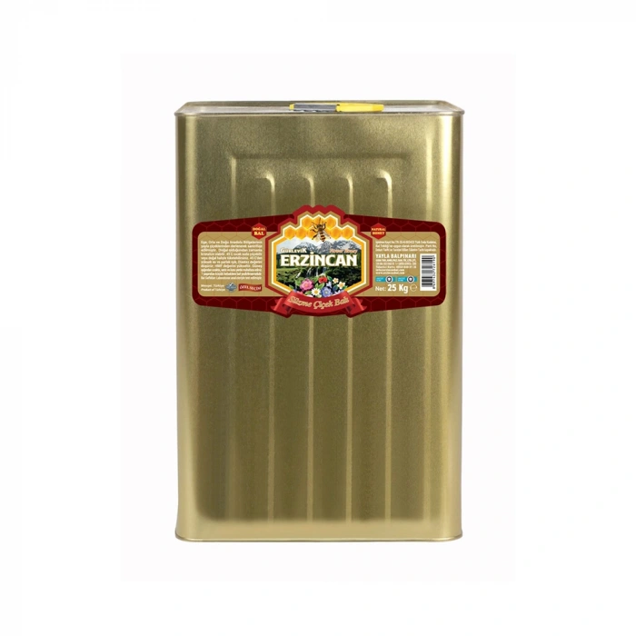 Erzincan Süzme Çiçek Balı 25 kg (Teneke)