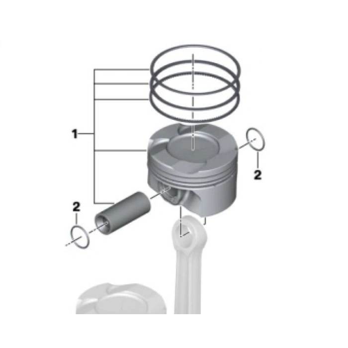 BMW F87 M2/F80 M3/F32 M4 S55 B30 MOTORLAR İÇİN STD PİSTON ORJİNAL