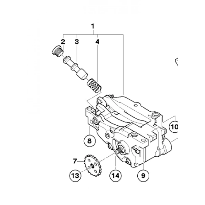 BMW YAĞ POMPASI N45N/N46N MOTORLAR İÇİN ORJİNAL