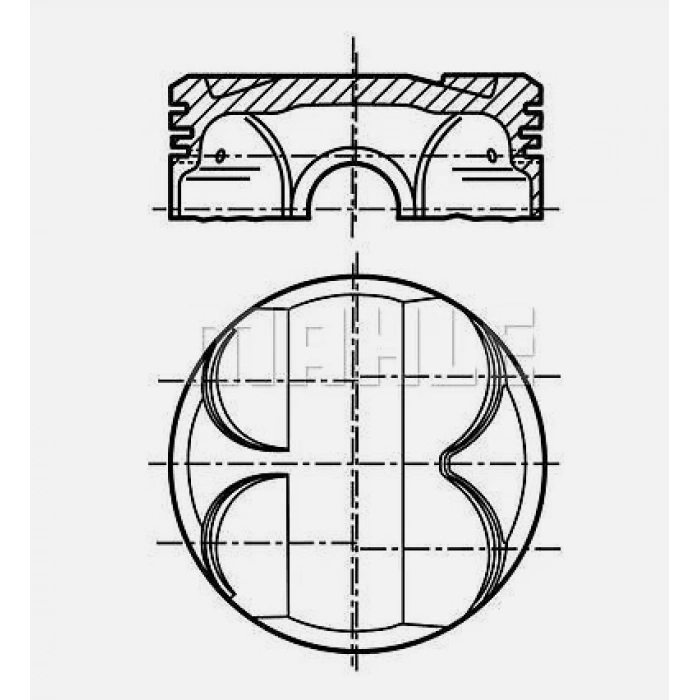 N40/N42/N45 MOTORLAR İÇİN PİSTON 0.50ÖLÇÜ MAHLE