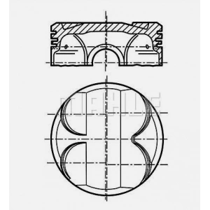 N40/N42/N45 MOTORLAR İÇİN PİSTON 0.50ÖLÇÜ MAHLE