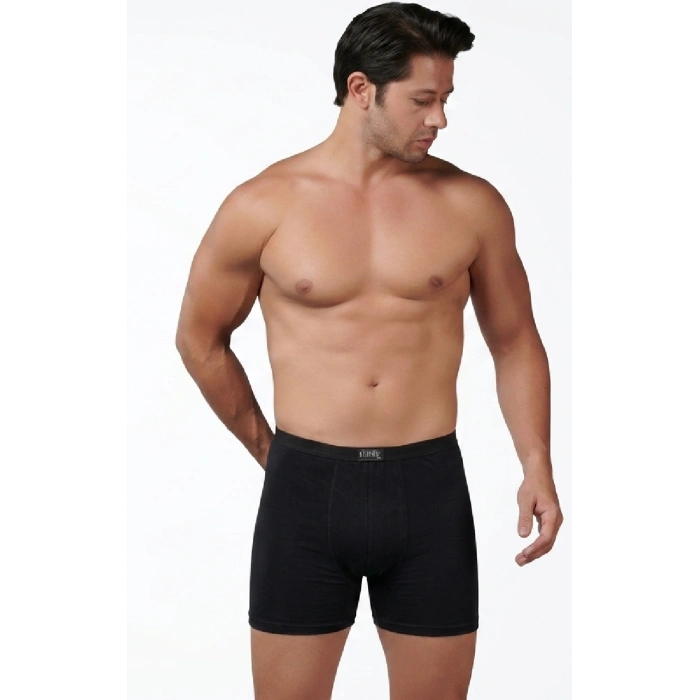 GÜMÜŞ ERKEK BAMBU İNCE BEL BOXER SİYAH