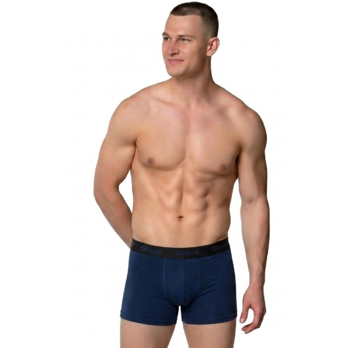 GÜMÜŞ ERKEK LİKRALI SPOR BOXER LACİVERT