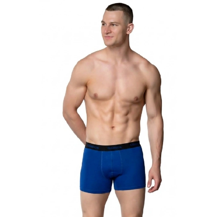 GÜMÜŞ ERKEK LİKRALI SPOR BOXER MAVİ