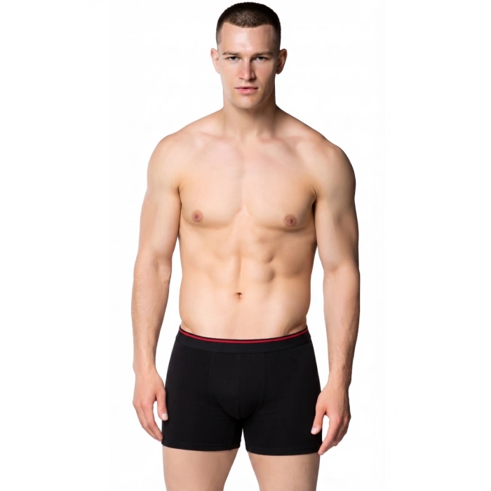 SEDEF ERKEK PENYE LİKRALI BOXER SİYAH