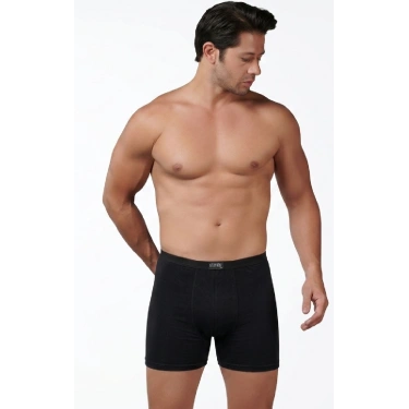 GÜMÜŞ ERKEK BAMBU İNCE BEL BOXER SİYAH