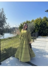 Carelina Elbise-Yağ Yeşili