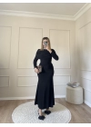Drape Model Sandy Elbise-Siyah