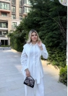Piliseli Tasarım Gömlek-Beyaz