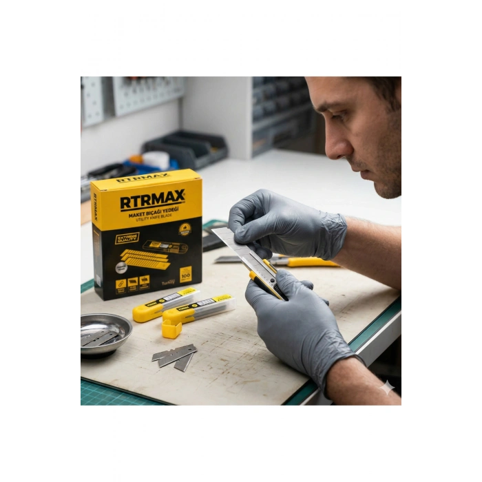 Rtr Max Rak116 Geniş Ağız Maket Bıçağı Yedeği Alüminyum