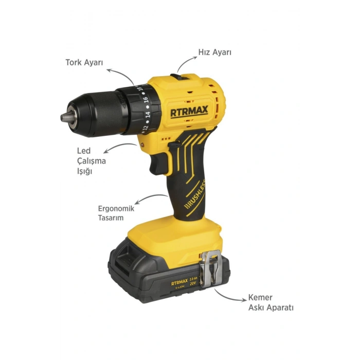 Rtrmax Rts5012 Şarjlı Darbeli Matkap