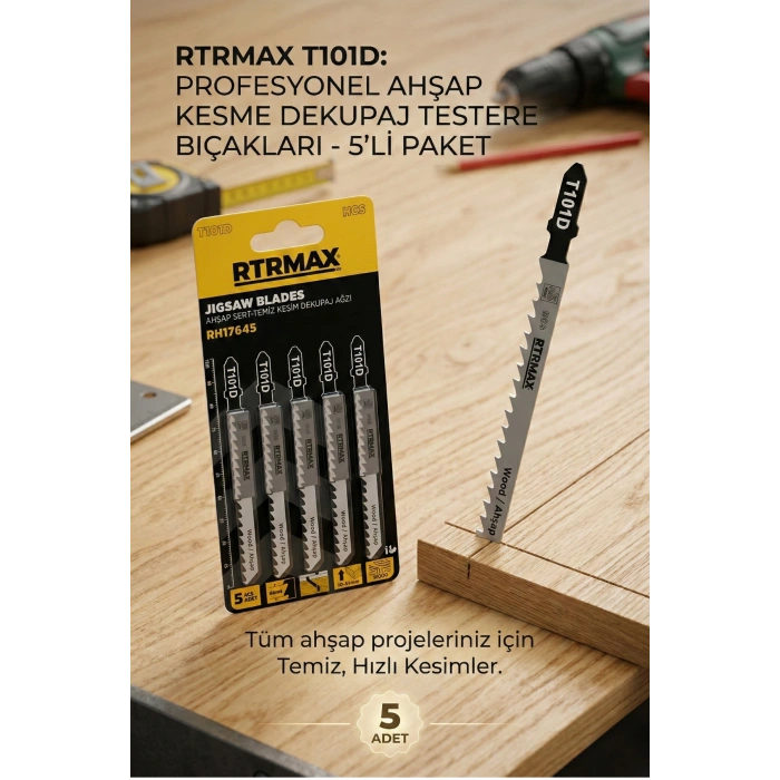 Rtrmax Rh17645 Ahşap Sert- Temiz Kesim Dekupaj Ağzı