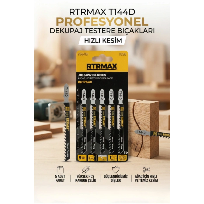 Rtrmax Rh17640 Ahşap Hızlı Kesim Dekupaj Ağzı
