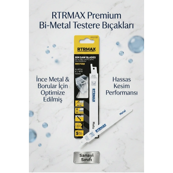 Rtrmax Rh17668 Metal İnce Profil Boru Tilki Kuyruğu 150Mm