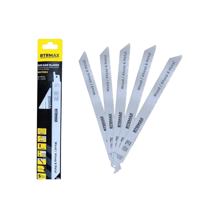 Rtrmax Rh17664 Ahşap-Metal İnce Profil Boru Tilki Kuyruğu 225 Mm