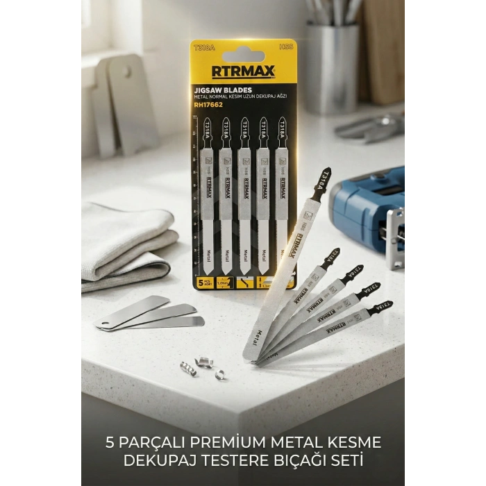 Rtrmax Rh17662 Metal Normal Kesim Uzun Dekupaj Ağzı T318a