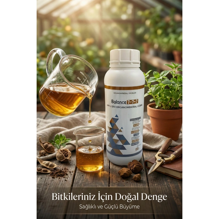 Balance 7-7-7 Npk Sıvı Organomineral Gübre 1 LT