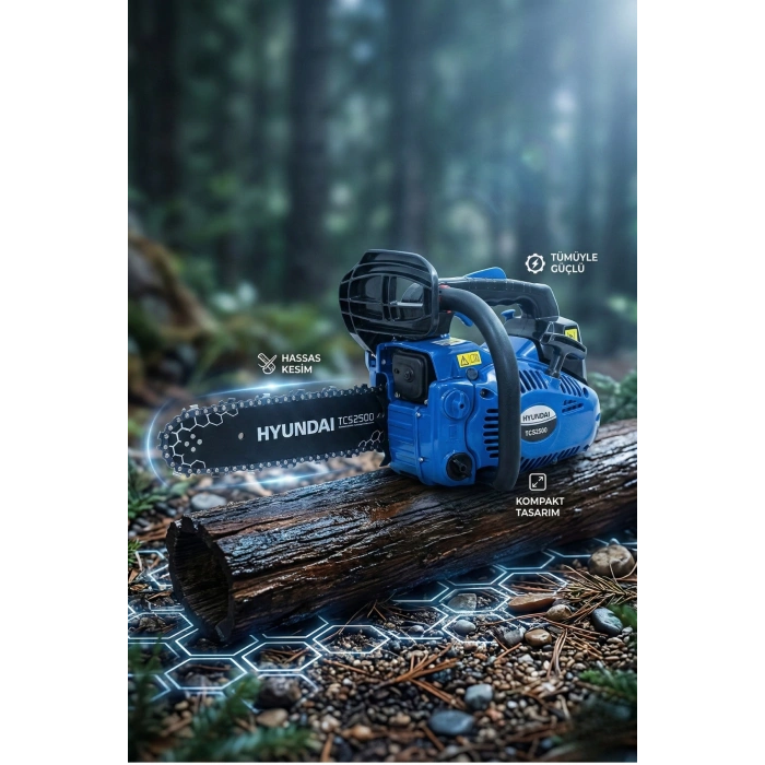 Hyundai Tcs500 Motorlu Testere 1,2 Hp