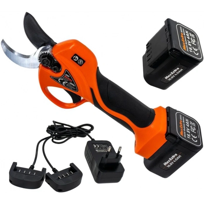 Max Extra MX8035 Çift Akülü Yedek Bıçaklı Şarjlı Budama Makası 16.8V 4.0Ah