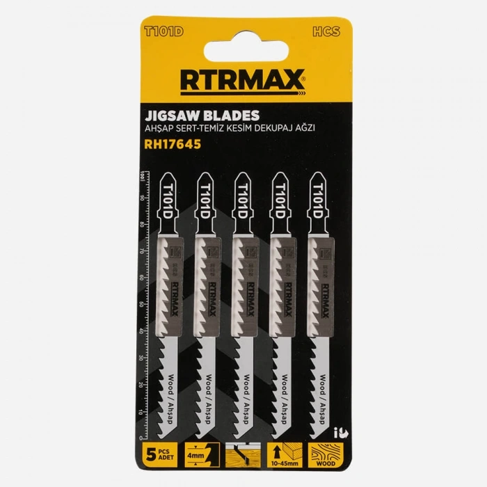 Rtrmax RH17645 Ahşap Sert- Temiz Kesim Dekupaj Ağzı (5li set)