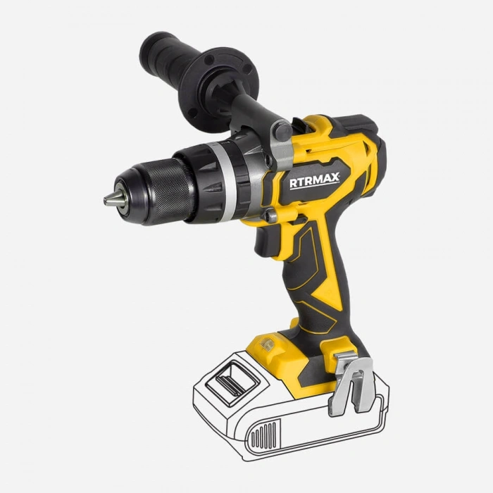 Rtrmax RTX3010B Akülü Darbeli Matkap Kömürsüz (Aküsüz)