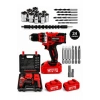 Kimmer Plus 12v 1.5 Ah Çift Akülü Şarjlı 24 Parça Kırmızı Vidalama Matkap