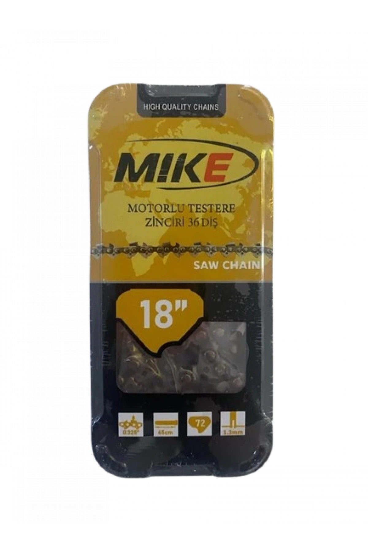 Mike Testere Zinciri 3/25 36 Diş Köşeli