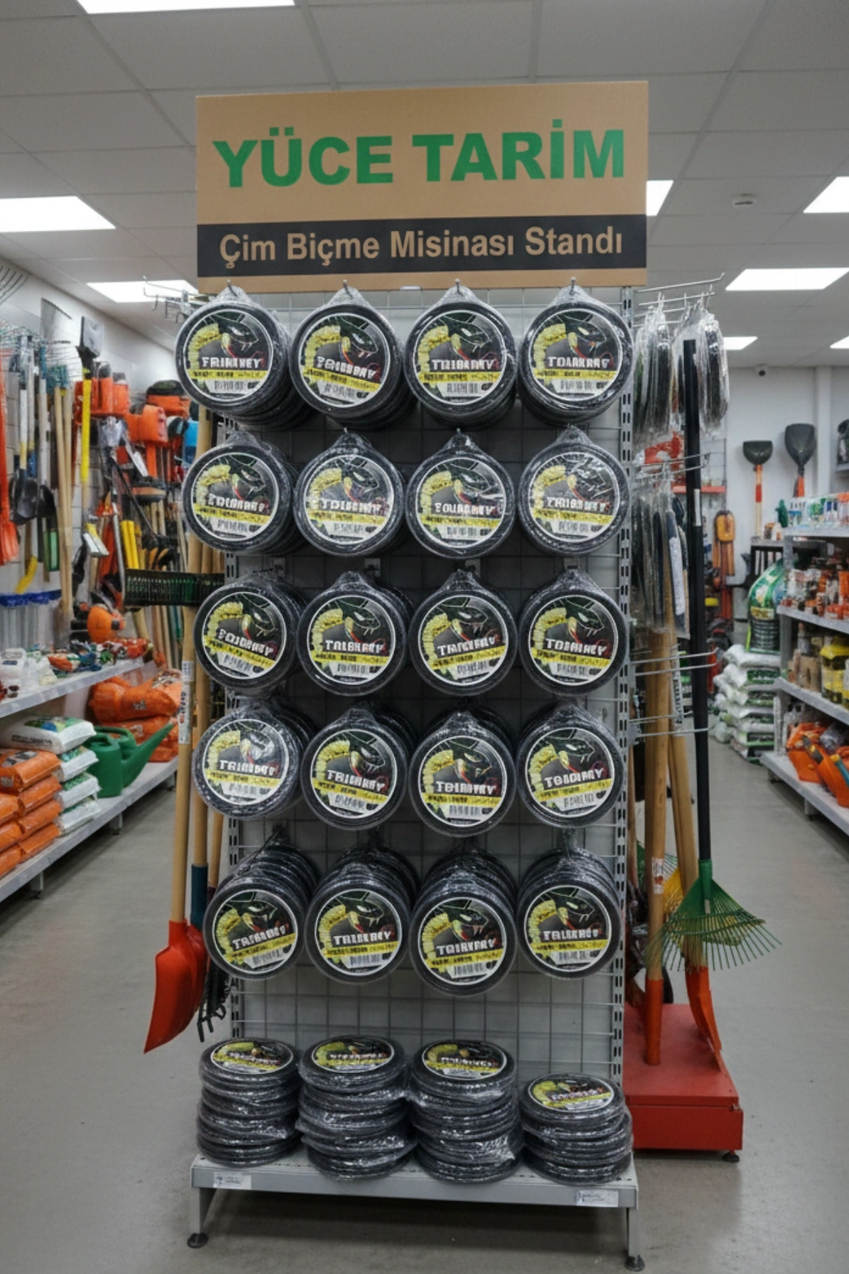 Trimmy Tırpan Misinası 1. Kalite 4 Köşe 4.0 mm x 28 m - Siyah