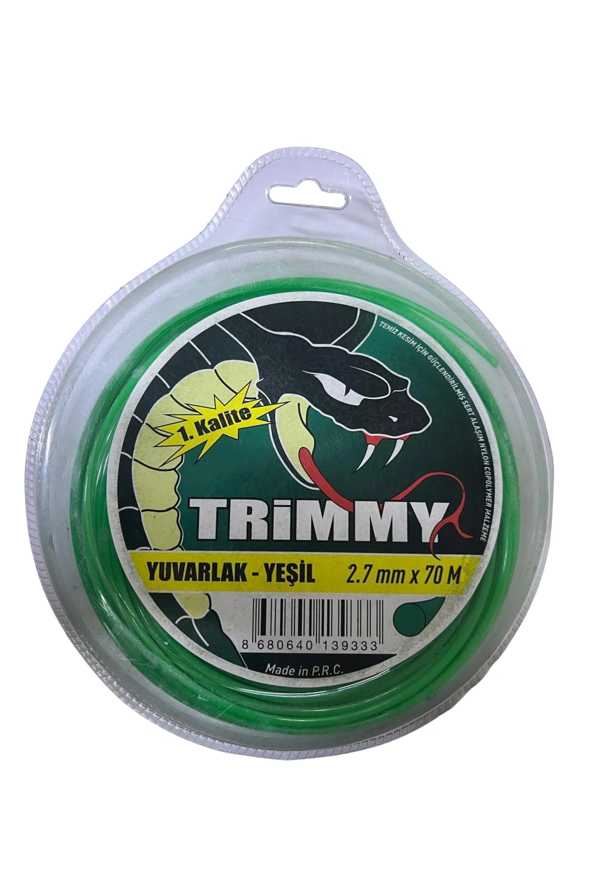 Trimmy Tırpan Misinası 1. Kalite Yuvarlak 2.7 mm x 70 m - Yeşil