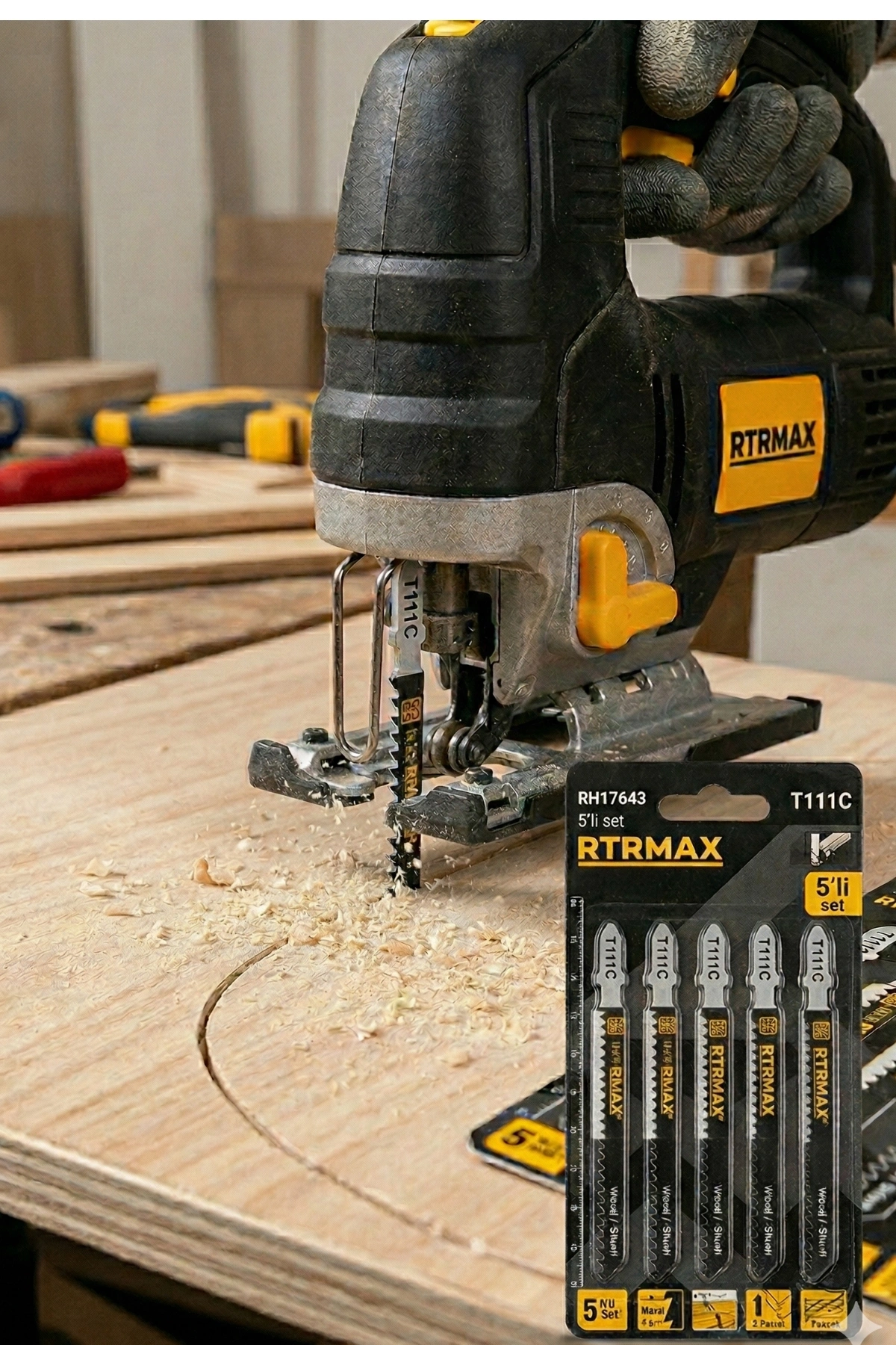 Rtrmax Rh17643 Ahşap Normal Kesim Dekupaj Ağzı (5Li Set) T111c