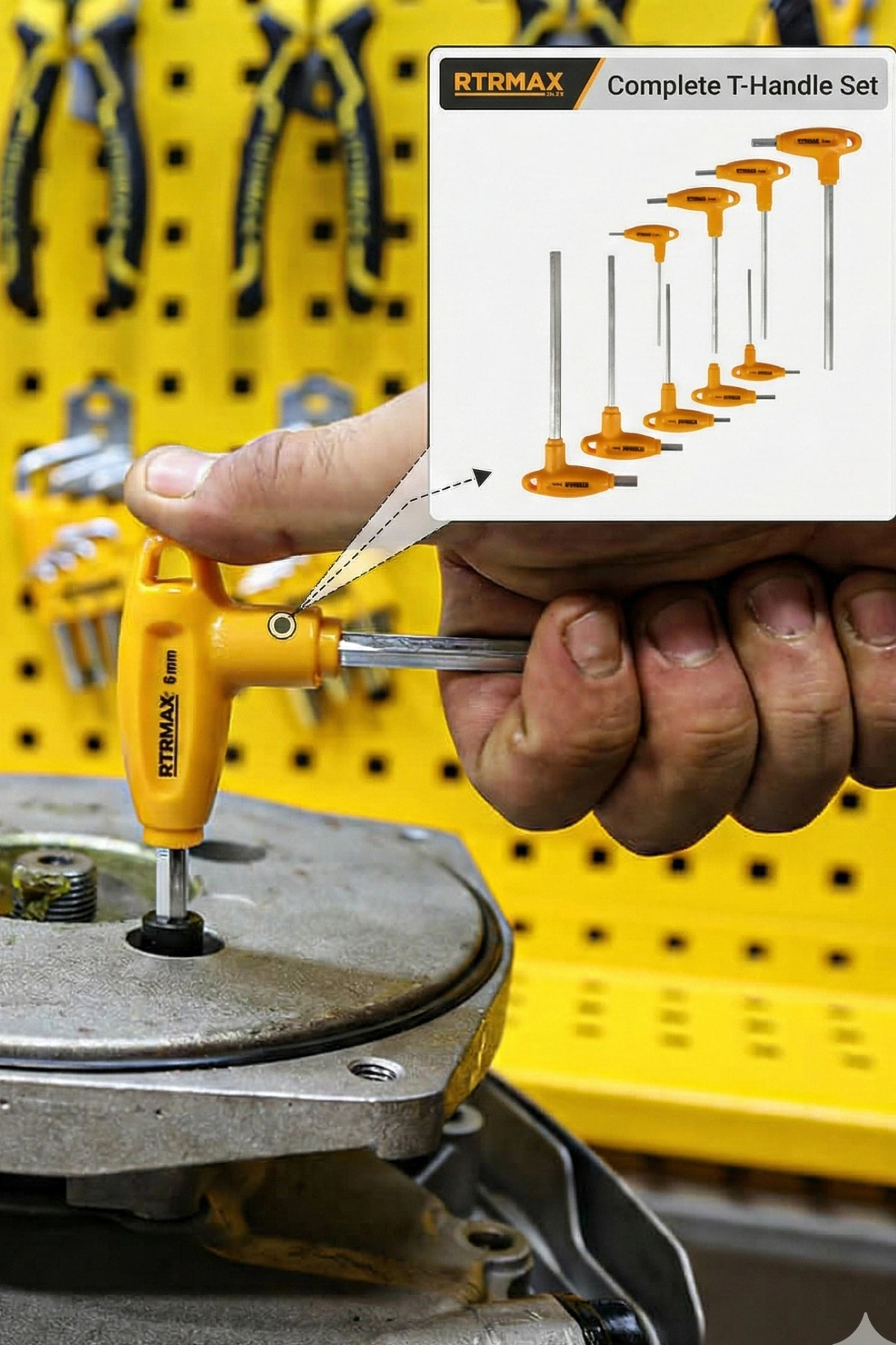 Rtrmax RH03855 T Allen Anahtar 7Li Set