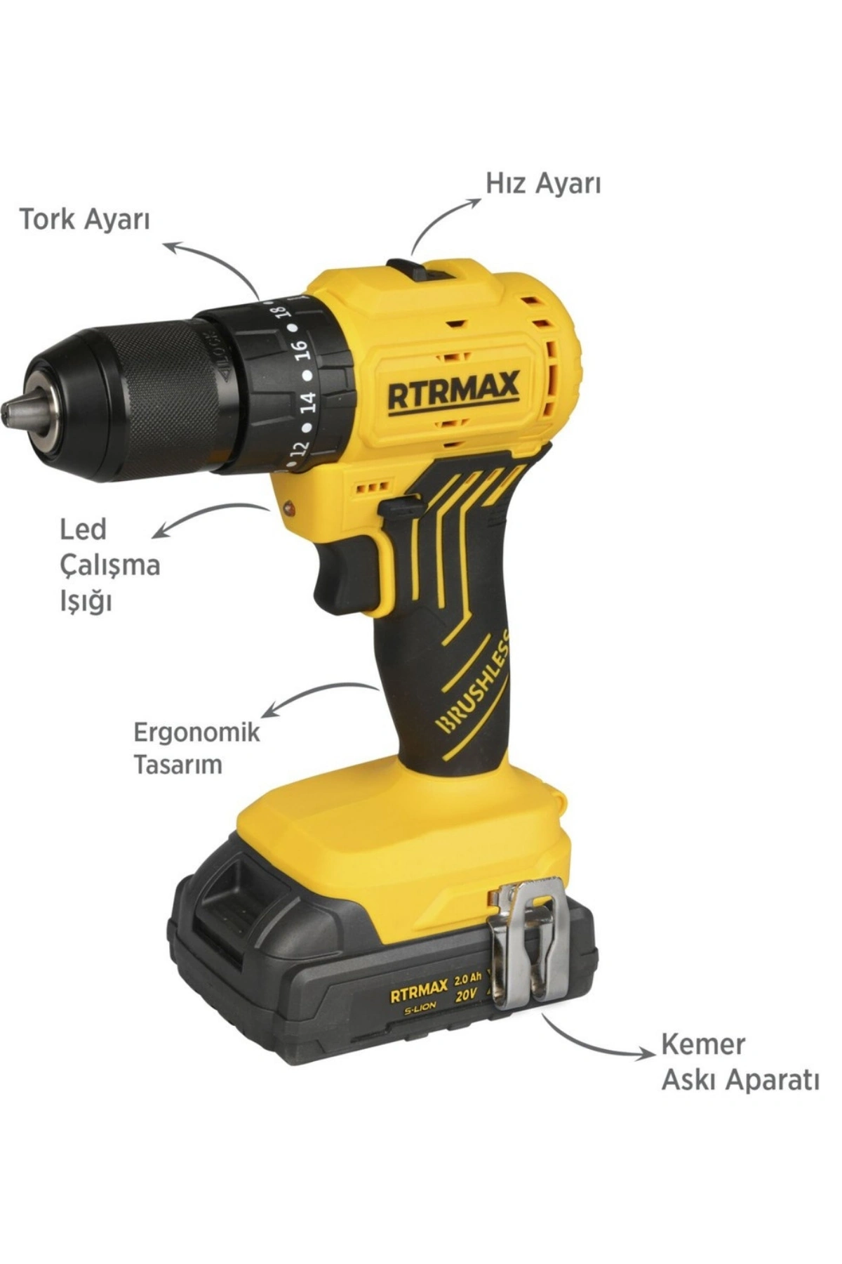 Rtrmax Rts5012 Şarjlı Darbeli Matkap