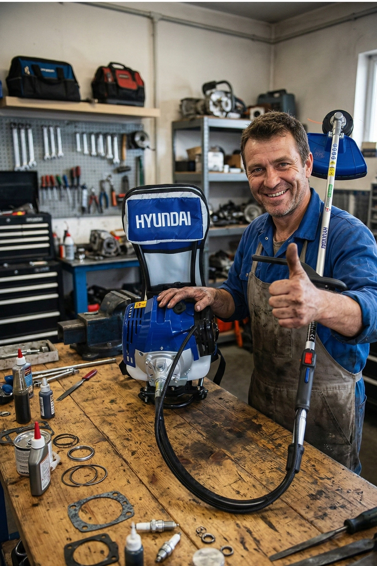 Hyundai HYX52S Benzinli Sırt Tırpan Motoru