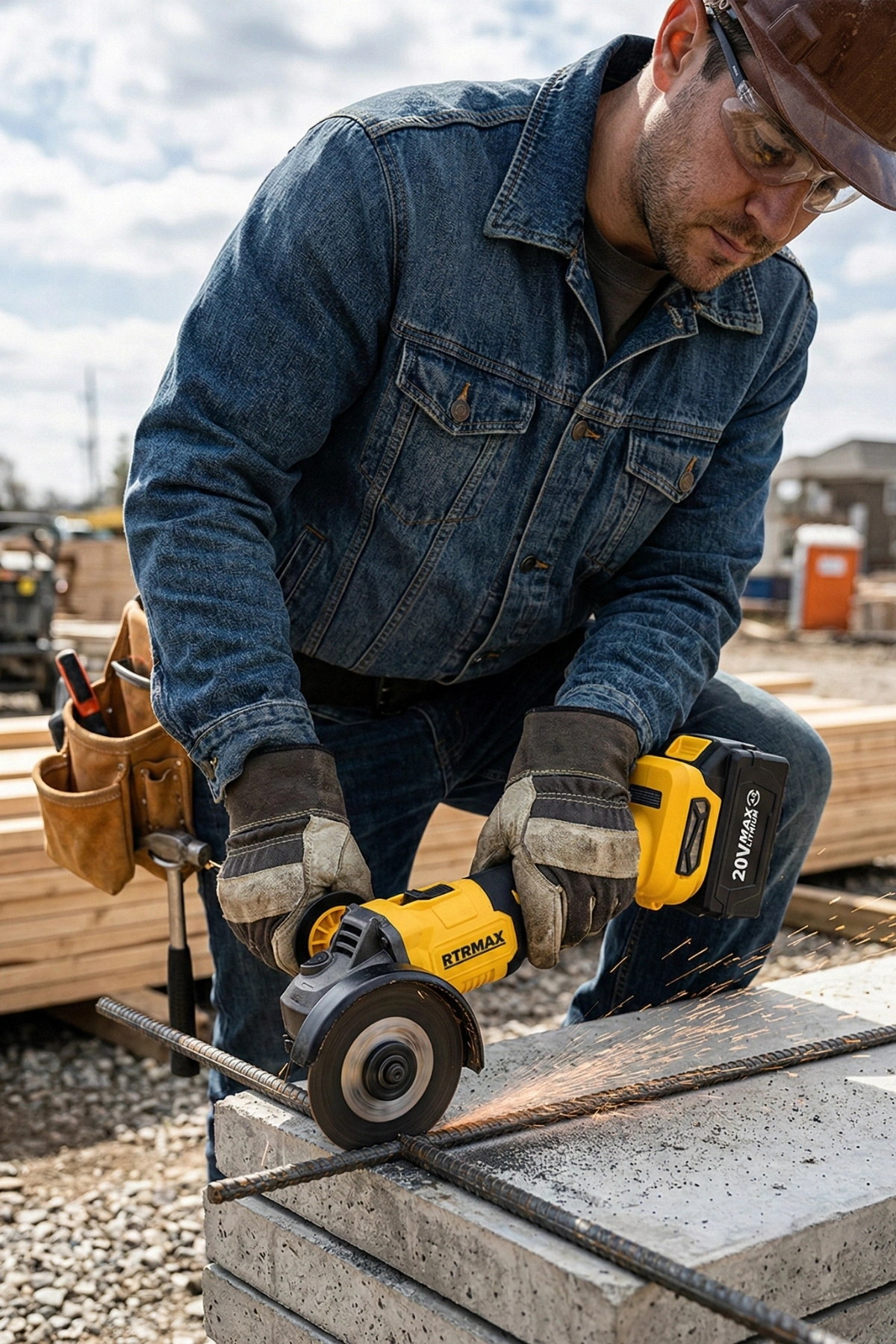 Rtrmax Rts5050b Şarjlı Avuç Taşlama Kömürsüz 115mm (Aküsüz)