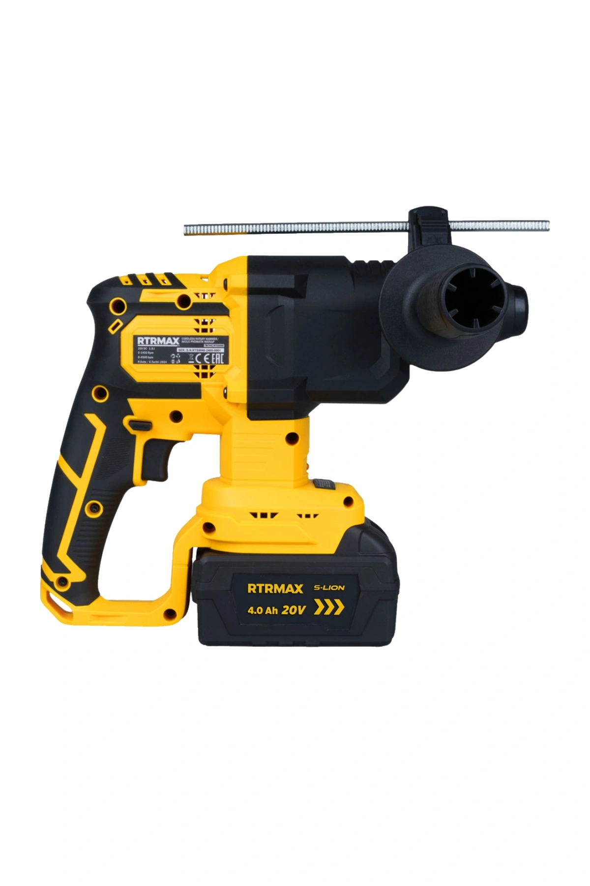 Rtrmax RTS5040B Kömürsüz Şarjlı Elektropnömatik Kırıcı Delici (SDS Plus)