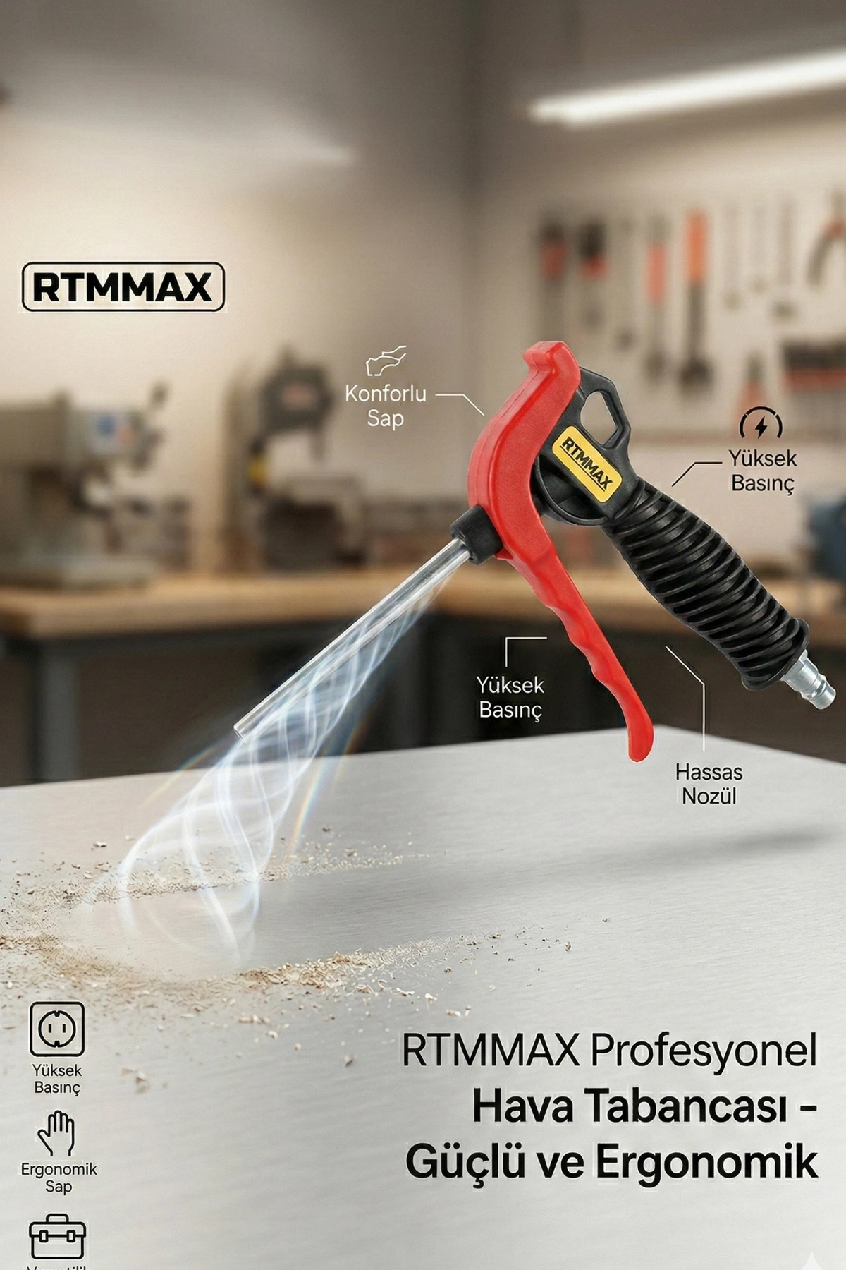 Rtrmax Rh20806 Uzun Hava Tabancası 13 cm