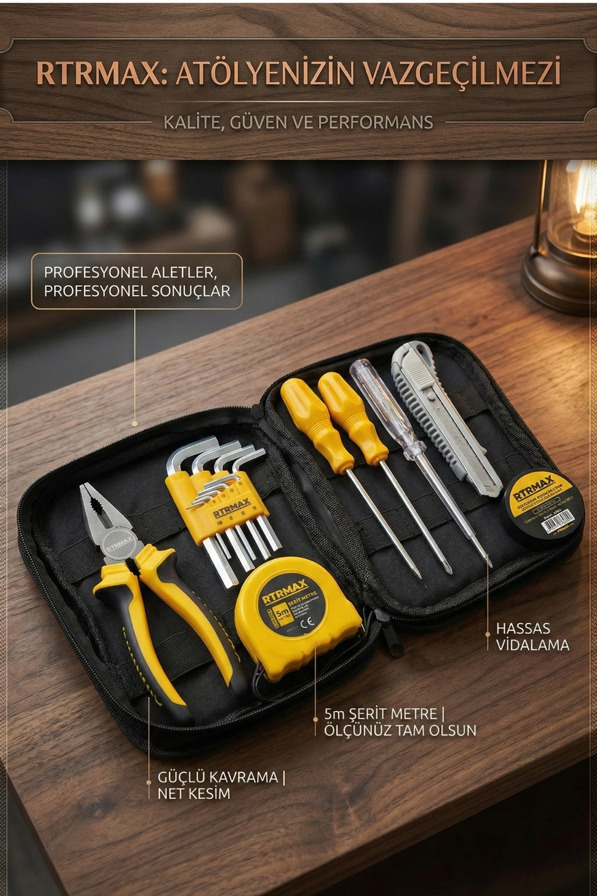 Rtrmax Rtk1010 Tamir-Onarım ve El Aleti Seti 17 Parça