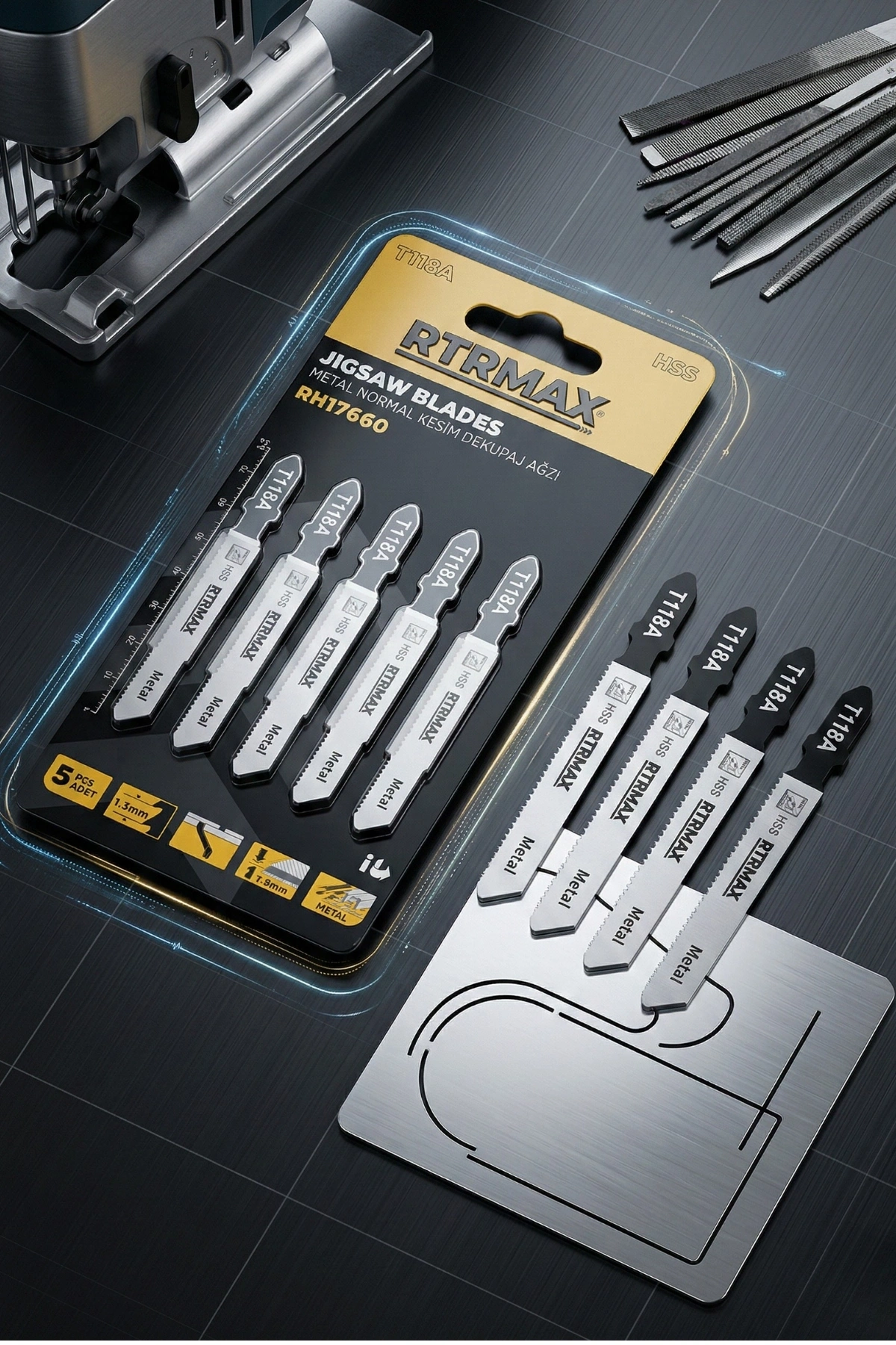 Rtrmax Rh17660 Metal Normal Kesim Dekupaj Ağzı