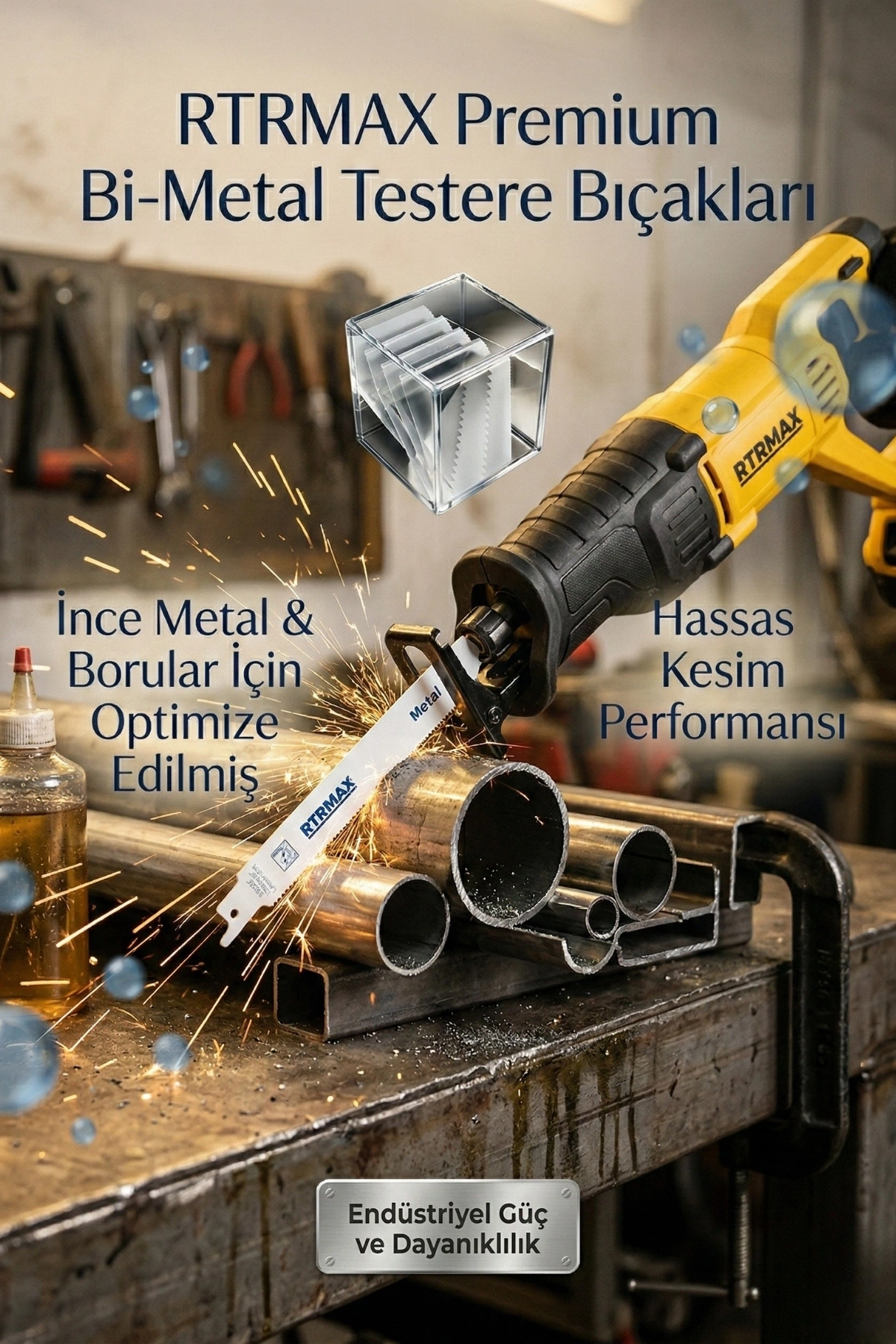 Rtrmax Rh17668 Metal İnce Profil Boru Tilki Kuyruğu 150Mm