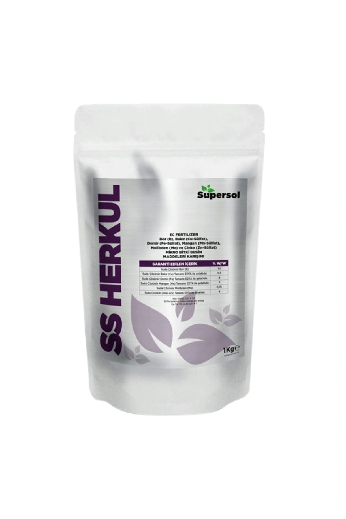 Süpersol Herkül Mikro Bitki Besin Maddeleri Karışımı (EC) 1 Kg